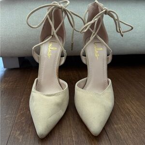 Lulus Beige Lace-Up Women's Shoes